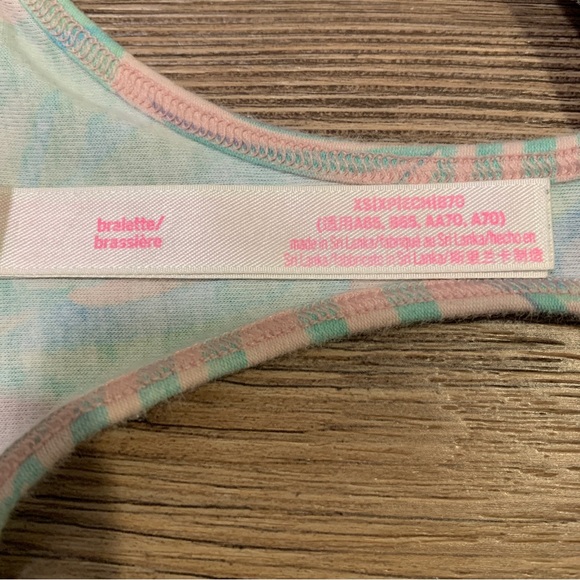 Pink Victoria Secret Bralette Floral Women’s Extra Small - Picture 3 of 3